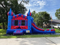 MEbca685d8950d093c3bffcbcde7078dee 1723768368 Red & Blue Star Bounce House W/ Slide